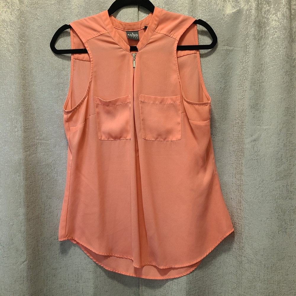 soho Peach‎ Sleeveless Top Ladies Size Large
